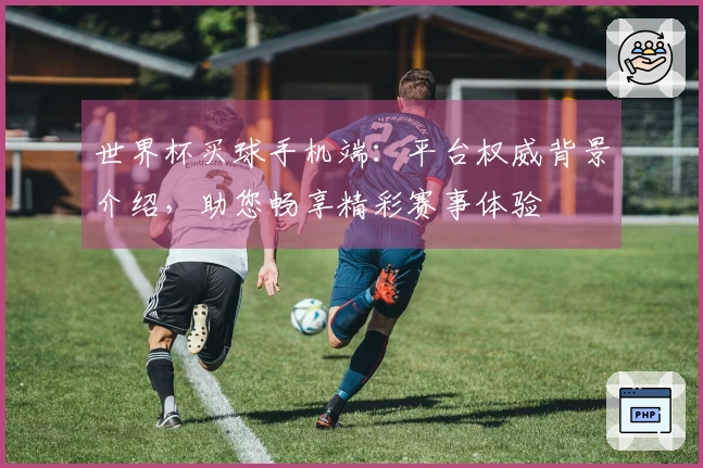 世界杯买球手机端：平台权威背景介绍，助您畅享精彩赛事体验