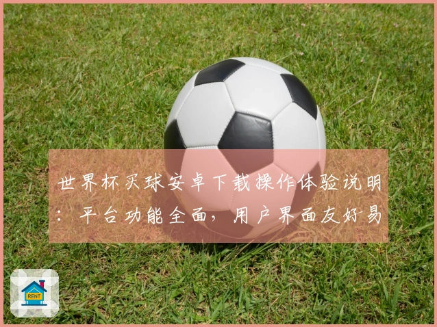 世界杯买球安卓下载操作体验说明:平台功能全面,用户界面友好易上手
